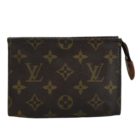 LOUIS VUITTON Monogram Poche Toilette 15 Pouch M47546 LV Auth 108574