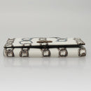 Salvatore Ferragamo Gancini Shoulder Wallet Leather White Auth 108583V-6