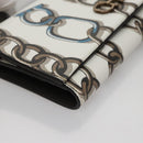 Salvatore Ferragamo Gancini Shoulder Wallet Leather White Auth 108583V-15