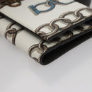 Salvatore Ferragamo Gancini Shoulder Wallet Leather White Auth 108583V-16