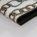 Salvatore Ferragamo Gancini Shoulder Wallet Leather White Auth 108583V-18