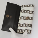 Salvatore Ferragamo Gancini Shoulder Wallet Leather White Auth 108583V-9