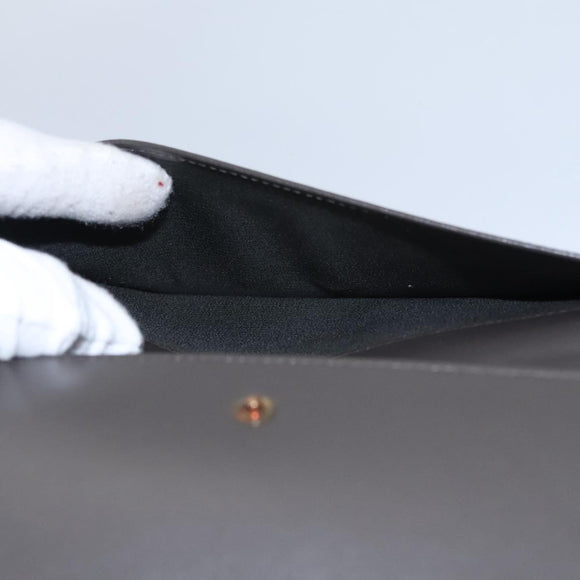 Salvatore Ferragamo Gancini Shoulder Wallet Leather White Auth 108583V