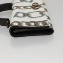 Salvatore Ferragamo Gancini Shoulder Wallet Leather White Auth 108583V-5