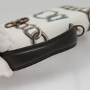 Salvatore Ferragamo Gancini Shoulder Wallet Leather White Auth 108583V-8