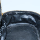 CHANEL Bicolore Vanity Hand Bag Leather Black Gold CC Auth 108585-19