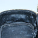 CHANEL Bicolore Vanity Hand Bag Leather Black Gold CC Auth 108585-20