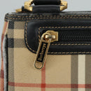 Burberrys Nova Check Shoulder Bag PVC Leather Beige Auth 108592-17