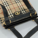 Burberrys Nova Check Shoulder Bag PVC Leather Beige Auth 108592-6