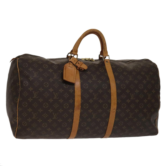 LOUIS VUITTON Monogram Keepall 60 Boston Bag M41422 LV Auth 108604