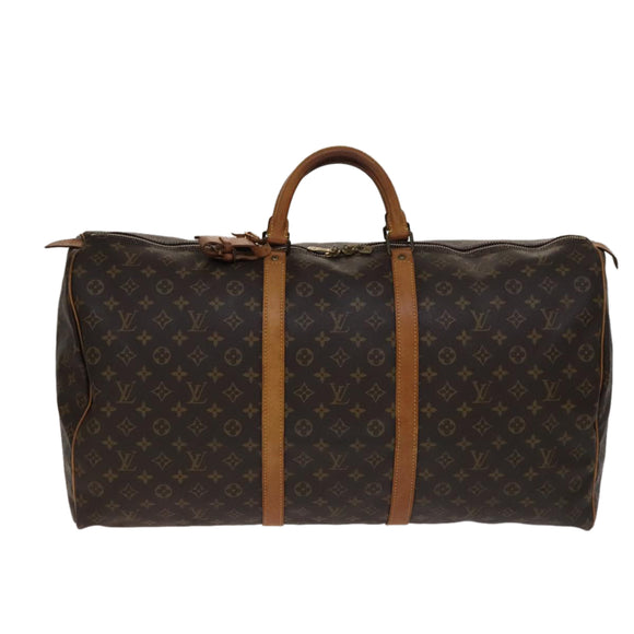 LOUIS VUITTON Monogram Keepall 60 Boston Bag M41422 LV Auth 108605
