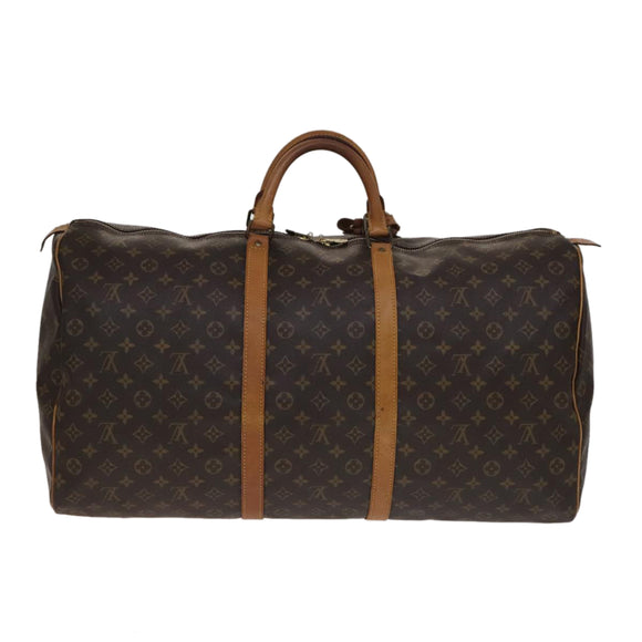 LOUIS VUITTON Monogram Keepall 60 Boston Bag M41422 LV Auth 108605