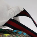 GUCCI GG Supreme Sherry Line Backpack PVC Beige Multicolor 550775 Auth 108606V-15