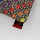 GUCCI GG Supreme Sherry Line Backpack PVC Beige Multicolor 550775 Auth 108606V-17