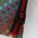 GUCCI GG Supreme Sherry Line Backpack PVC Beige Multicolor 550775 Auth 108606V-9