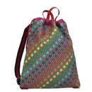 GUCCI GG Supreme Sherry Line Backpack PVC Beige Multicolor 550775 Auth 108606V-1