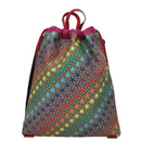 GUCCI GG Supreme Sherry Line Backpack PVC Beige Multicolor 550775 Auth 108606V-13