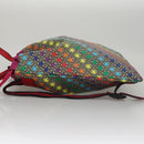 GUCCI GG Supreme Sherry Line Backpack PVC Beige Multicolor 550775 Auth 108606V-4