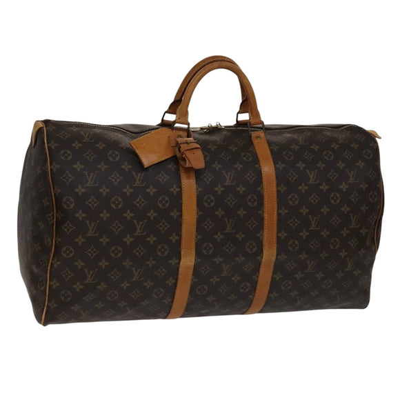 LOUIS VUITTON Monogram Keepall 60 Boston Bag M41422 LV Auth 108611