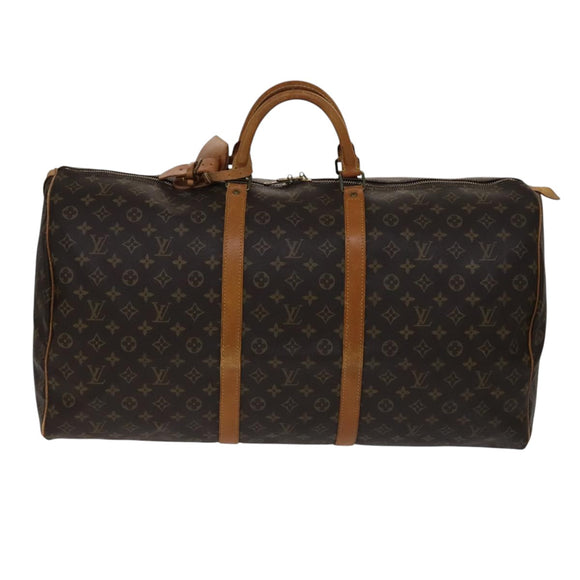LOUIS VUITTON Monogram Keepall 60 Boston Bag M41422 LV Auth 108611