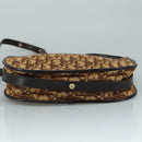 Christian Dior Trotter Canvas Shoulder Bag Brown Auth 108645V-5