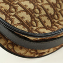Christian Dior Trotter Canvas Shoulder Bag Brown Auth 108645-18
