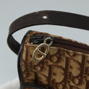 Christian Dior Trotter Canvas Shoulder Bag Brown Auth 108645V-10
