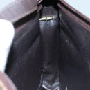 Christian Dior Trotter Canvas Shoulder Bag Brown Auth 108645V-19