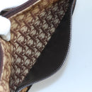 Christian Dior Trotter Canvas Shoulder Bag Brown Auth 108645V-22