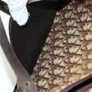 Christian Dior Trotter Canvas Shoulder Bag Brown Auth 108645-23