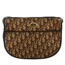 Christian Dior Trotter Canvas Shoulder Bag Brown Auth 108645V-13