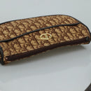 Christian Dior Trotter Canvas Shoulder Bag Brown Auth 108645-6