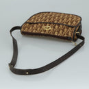 Christian Dior Trotter Canvas Shoulder Bag Brown Auth 108645V-7