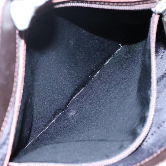 BURBERRY Nova Check Hand Bag Canvas Beige Auth 108646