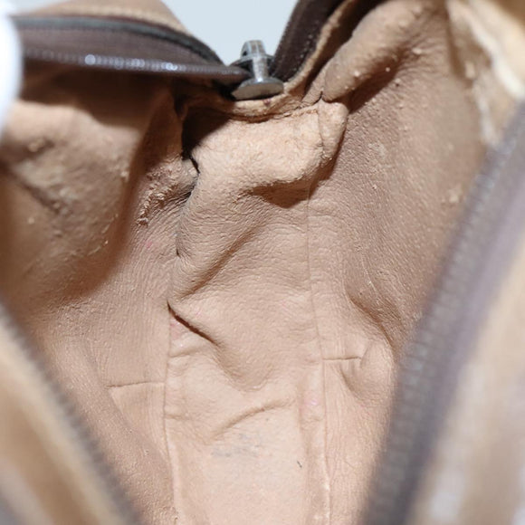 GUCCI GG Supreme Web Sherry Line Shoulder Bag PVC Beige 89 02 066 Auth 108686