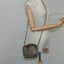 GUCCI GG Supreme Web Sherry Line Shoulder Bag PVC Beige 89 02 066 Auth 108686-21