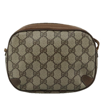 GUCCI GG Supreme Web Sherry Line Shoulder Bag PVC Beige 89 02 066 Auth 108686 - 0