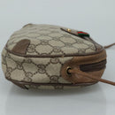 GUCCI GG Supreme Web Sherry Line Shoulder Bag PVC Beige 89 02 066 Auth 108686-3
