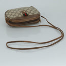 GUCCI GG Supreme Web Sherry Line Shoulder Bag PVC Beige 89 02 066 Auth 108686-7