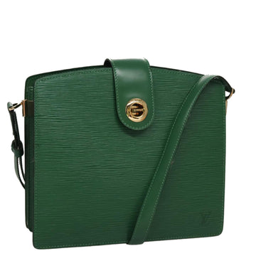 LOUIS VUITTON Epi Capuchin Shoulder Bag Green M52344 LV Auth 108692