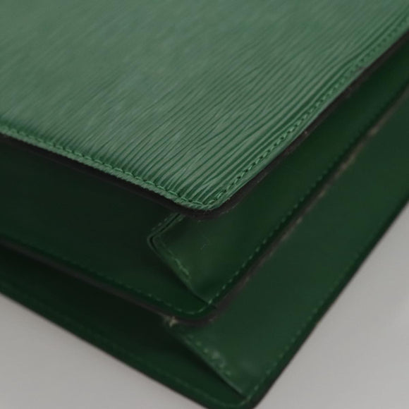 LOUIS VUITTON Epi Capuchin Shoulder Bag Green M52344 LV Auth 108692