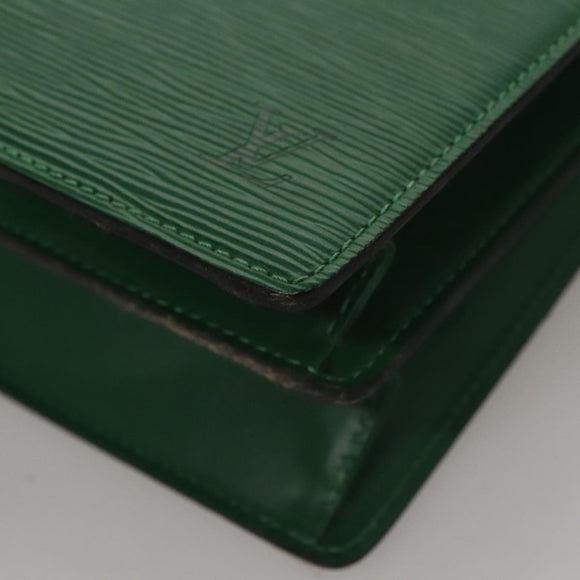 LOUIS VUITTON Epi Capuchin Shoulder Bag Green M52344 LV Auth 108692