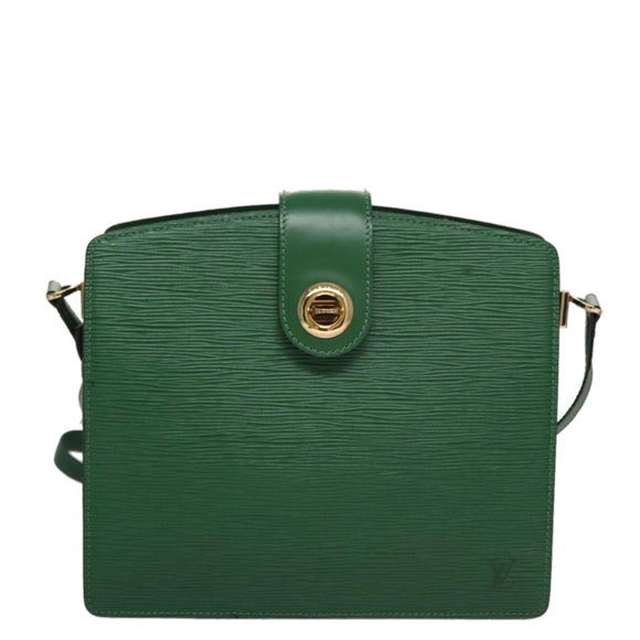 LOUIS VUITTON Epi Capuchin Shoulder Bag Green M52344 LV Auth 108692