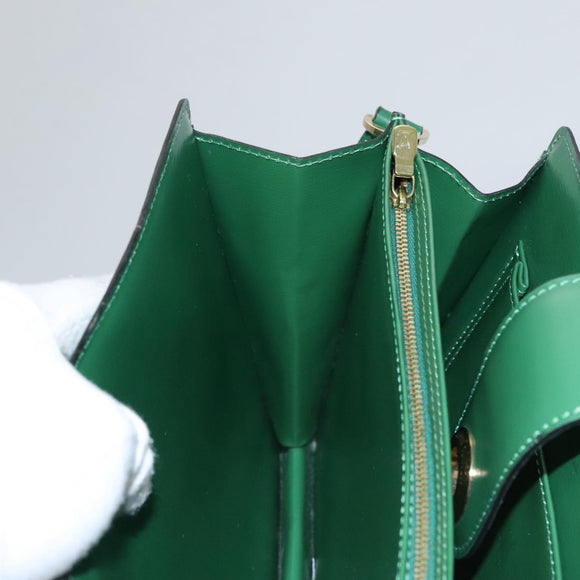 LOUIS VUITTON Epi Capuchin Shoulder Bag Green M52344 LV Auth 108692