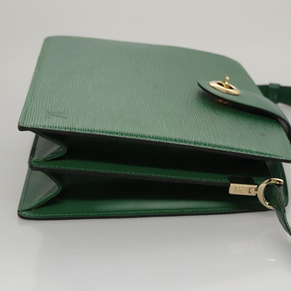 LOUIS VUITTON Epi Capuchin Shoulder Bag Green M52344 LV Auth 108692