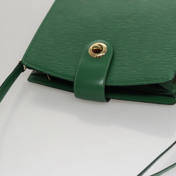 LOUIS VUITTON Epi Capuchin Shoulder Bag Green M52344 LV Auth 108692