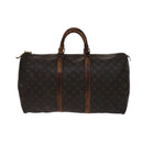 LOUIS VUITTON Monogram Keepall 50 Boston Bag M41426 LV Auth 108704-13