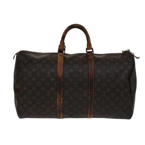LOUIS VUITTON Monogram Keepall 50 Boston Bag M41426 LV Auth 108704