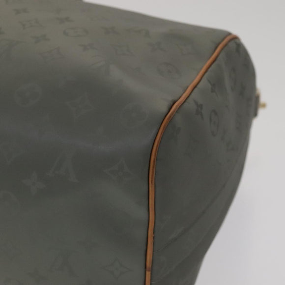 LOUIS VUITTON Titanium Keepall Bandouliere 50 Bag Silver M43886 LV Auth 108706A