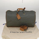 LOUIS VUITTON Titanium Keepall Bandouliere 50 Bag Silver M43886 LV Auth 108706SM-12